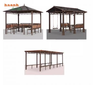 Nhà chòi kẽm sân vườn - Điểm nhấn cho không gian ngoài trời-NSC 014