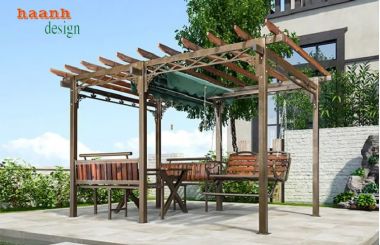 Nhà chòi kẽm sân vườn - Điểm nhấn cho không gian ngoài trời-NSC 014