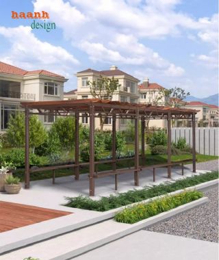 Nhà chòi kẽm sân vườn - Điểm nhấn cho không gian ngoài trời-NSC 014
