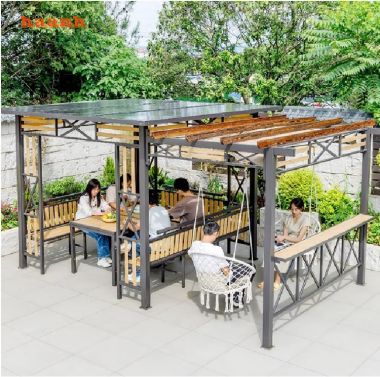 Chòi nghỉ sân vườn bằng sắt – Giải pháp hiện đại ngoài trời-NSC 018