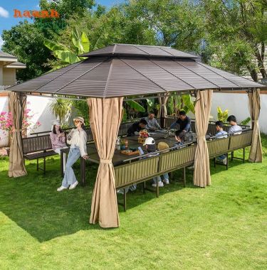 Trải nghiệm tiệc nướng tuyệt vời dưới nhà chòi kẽm sân vườn-NSC 016