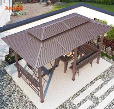 Tạo cảm hứng cho khu vườn với nhà chòi kẽm ngoài trời-NSC 015