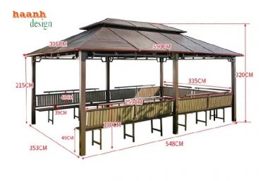 Trải nghiệm tiệc nướng tuyệt vời dưới nhà chòi kẽm sân vườn-NSC 016