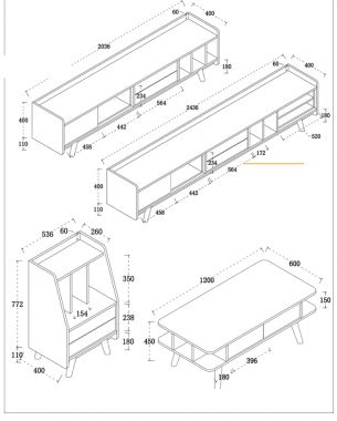 Kệ Ti Vi Gỗ Óc Chó Tự Nhiên Sản Phẩm Cho Gia Đình.KTH 001