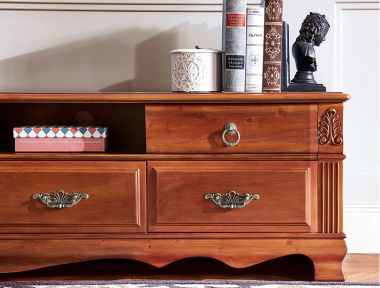 Kệ Ti Vi Tân Cổ Điển Gỗ Tự Nhiên KTD001