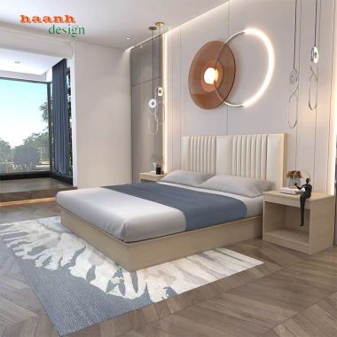 Giường ngủ khách sạn gỗ công nghiệp GNN001
