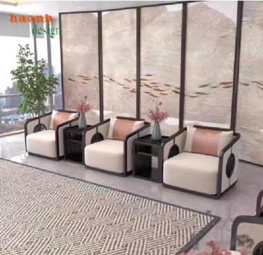 Bàn ghế sofa sảnh khách sạn sang trọng, đậm chất nghệ thuật-SFK 007