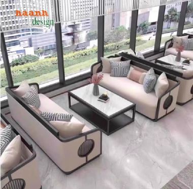 Bàn ghế sofa sảnh khách sạn sang trọng, đậm chất nghệ thuật-SFK 007