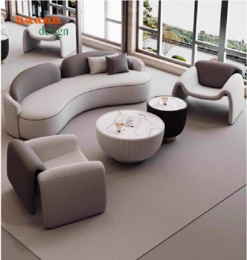 Sofa sảnh khách sạn vải nỉ, giả da Hàn Quốc cao cấp-SFK 006