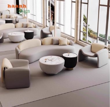 Sofa sảnh khách sạn vải nỉ, giả da Hàn Quốc cao cấp-SFK 006