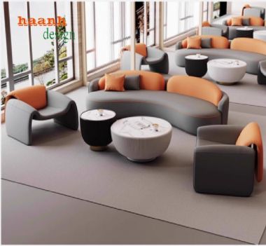 Sofa sảnh khách sạn vải nỉ, giả da Hàn Quốc cao cấp-SFK 006