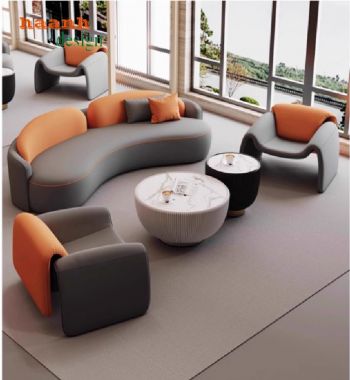 Sofa sảnh khách sạn vải nỉ, giả da Hàn Quốc cao cấp-SFK 006