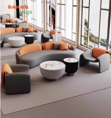Sofa sảnh khách sạn vải nỉ, giả da Hàn Quốc cao cấp-SFK 006