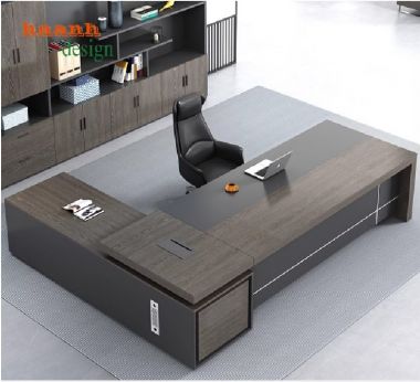 Thiết kế hiện đại cho bàn lãnh đạo gỗ công nghiệp-PGD 009