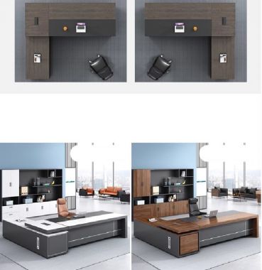 Thiết kế hiện đại cho bàn lãnh đạo gỗ công nghiệp-PGD 009