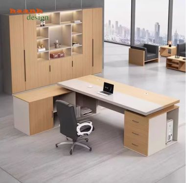 Mẫu bàn giám đốc gỗ công nghiệp hiện đại được ưa chuộng nhất-PGD 017