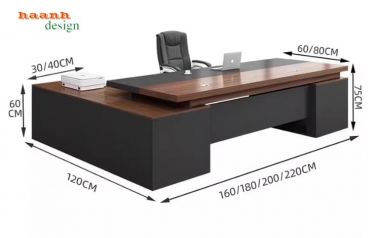 Mẫu bàn giám đốc gỗ công nghiệp hiện đại được ưa chuộng nhất-PGD 017