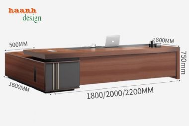 Bàn làm việc chủ tịch đẹp – Tạo chuyên nghiệp cho doanh nghiệp-PGD 014