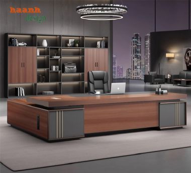 Bàn làm việc chủ tịch đẹp – Tạo chuyên nghiệp cho doanh nghiệp-PGD 014