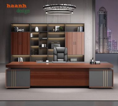 Bàn làm việc chủ tịch đẹp – Tạo chuyên nghiệp cho doanh nghiệp-PGD 014