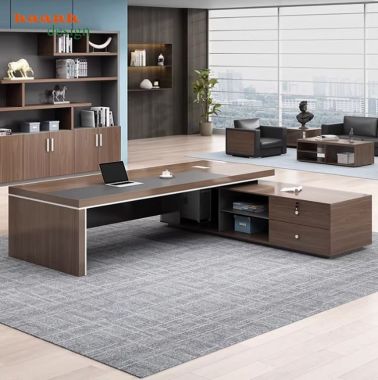 Mẫu bàn làm việc giám đốc thiết kế hiện đại, sang trọng-PGD 016