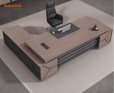Bàn làm việc lãnh đạo gỗ công nghiệp hiện đại cao cấp-PGD 015
