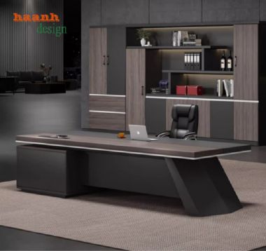 Bàn làm việc lãnh đạo thiết kế độc đáo, chất liệu cao cấp-PGD 013