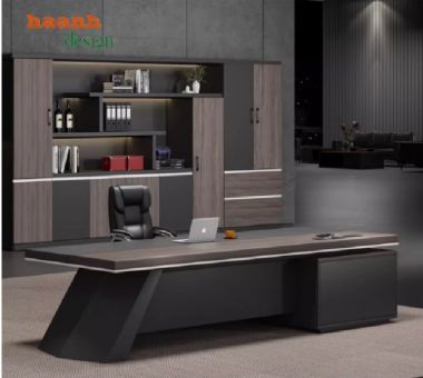 Bàn làm việc lãnh đạo thiết kế độc đáo, chất liệu cao cấp-PGD 013