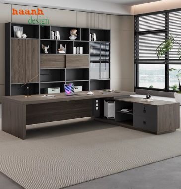 Bàn văn phòng lãnh đạo đẹp, bền, tiện nghi – Giá xưởng tận gốc-PGD 012