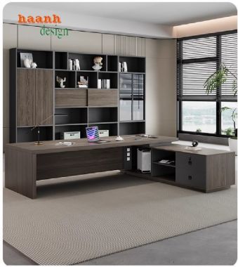 Bàn văn phòng lãnh đạo đẹp, bền, tiện nghi – Giá xưởng tận gốc-PGD 012