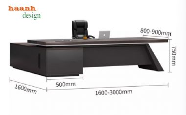 Bàn làm việc lãnh đạo thiết kế độc đáo, chất liệu cao cấp-PGD 013