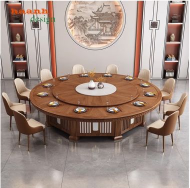Bàn ghế ăn nhà hàng khách sạn gỗ tự nhiên BGH 009
