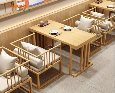 Bàn ghế nhà hàng khách sạn gỗ sồi tự nhiên. sang trọng BGH 008