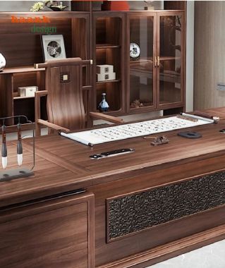 Khám phá bàn ghế lãnh đạo gỗ sồi – Sang trọng và bền bỉ-PGG 014