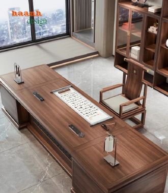 Khám phá bàn ghế lãnh đạo gỗ sồi – Sang trọng và bền bỉ-PGG 014