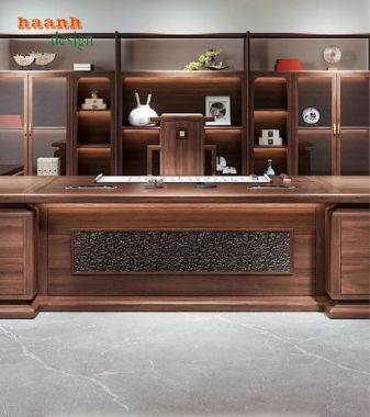 Khám phá bàn ghế lãnh đạo gỗ sồi – Sang trọng và bền bỉ-PGG 014