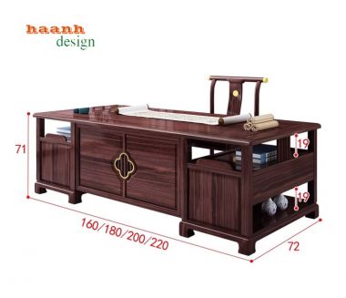 Bàn ghế đồ gỗ phòng lãnh đạo chất lượng cao sang trọng PGG004