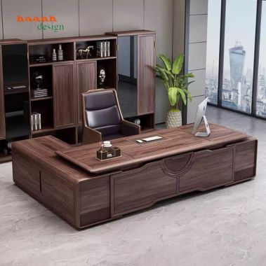 Xu hướng bàn làm việc cho lãnh đạo gỗ sồi cao cấp năm 2026-PGG 018