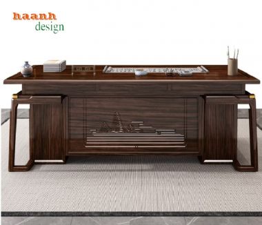 Bàn làm việc lãnh đạo phong cách Á Đông tinh tế-PGG 015