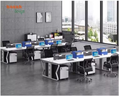 Bàn ghế nhân viên văn phòng bền đẹp và tiện dụng-VPN 009