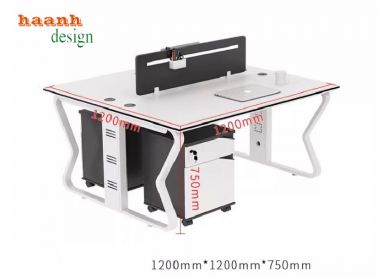 Bàn ghế nhân viên văn phòng bền đẹp và tiện dụng-VPN 009