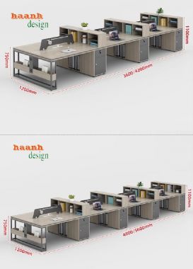 Bàn Làm Việc Nhân Viên – Chất Lượng Vượt Trội, Giá Tận Xưởng-VPN 012