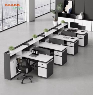 Mẫu bàn làm việc nhân viên văn phòng đẹp, bền, giá tốt-VPN 015