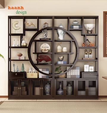 Tạo không gian với bàn ghế làm việc gỗ á đông-BLG 013