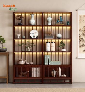 Tạo không gian với bàn ghế làm việc gỗ á đông-BLG 013