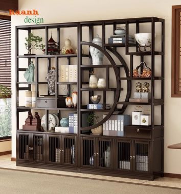 Tạo không gian với bàn ghế làm việc gỗ á đông-BLG 013