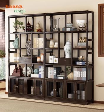 Tạo không gian với bàn ghế làm việc gỗ á đông-BLG 013