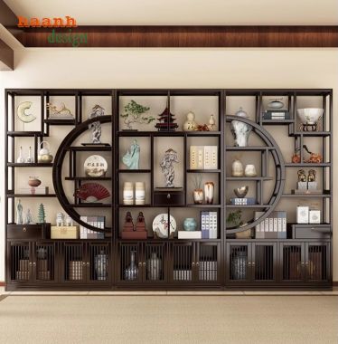 Tạo không gian với bàn ghế làm việc gỗ á đông-BLG 013