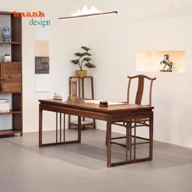 Bàn làm việc gỗ tự nhiên – Thiết kế sang trọng, chất lượng cao-BLG 017