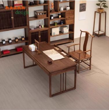 Bàn làm việc gỗ tự nhiên – Thiết kế sang trọng, chất lượng cao-BLG 017